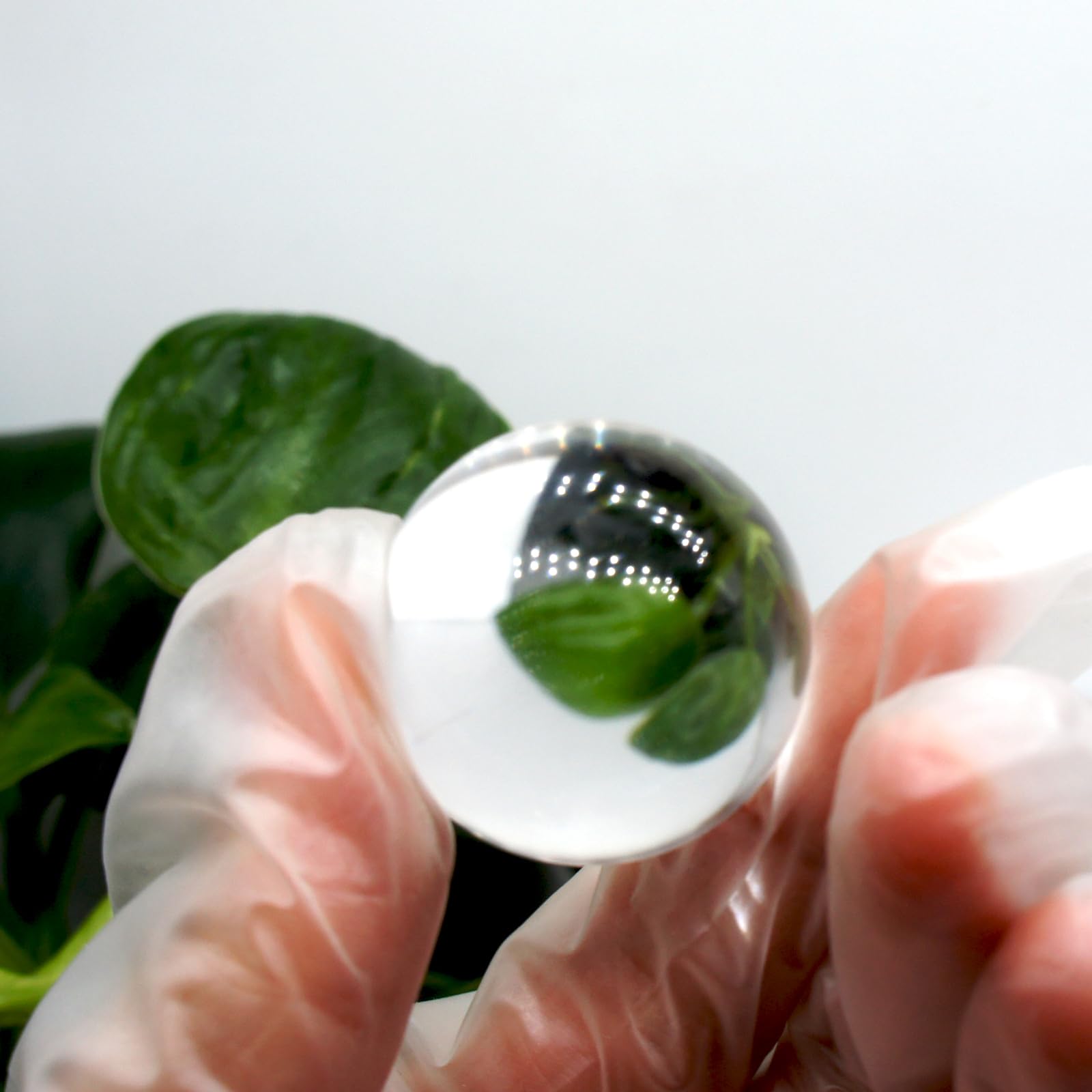 Amazon.co.jp: 完全天然水晶玉 約26-28mm 重さ約26-30g 厳選 上质 木製